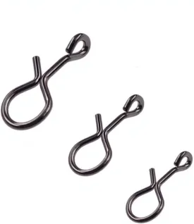 100-Pack Quick Fly Fishing Snaps Stainless Steel No Knot Fast Snaps Quick Lure Change Clips for Flies Jigs Lures