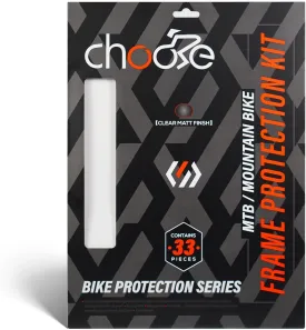 Chooee Mountain Bike Frame Protection Kit,33 Pieces MTB Bicycle Frame Protector Decals-Frame Protection Wrap Film for Upper/Lower Tubes, Chainstay,Cable Wear,Protect Bike from Scratches and Dings.
