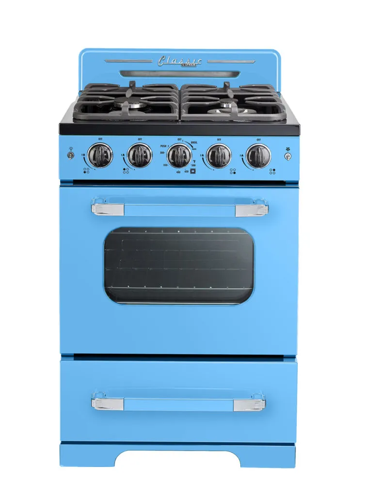 Classic Retro by Unique 24” Convection Gas Range