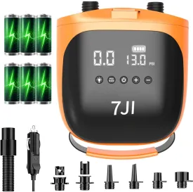 Electric Paddle Board Pump, Rechargeable 20PSI SUP Pump, Dual-Stage Inflation & Auto-Off Air Pump for Stand up Paddle Boards, Kayak, Inflatables, Boats, Tent, Kite Wings