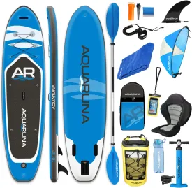 Inflatable Stand Up Paddleboard SUP Inflatable Paddle board with Seat & Accessories Bundle Ultra-Durable Military Grade PVC   Repair Kit