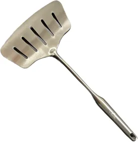 Large Spatula Turner Wide Slotted 304 Stainless Steel Flipper Cooking Utensil Serving Kitchen Tool Heat Proof for Frying Grilling Durable Easy To Clean 14.566 Inches