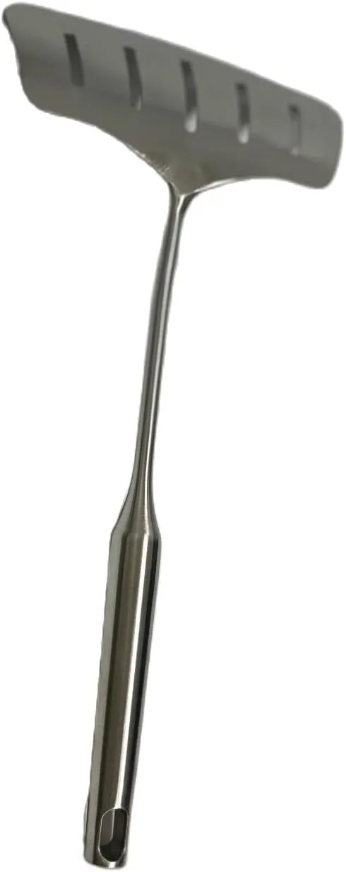 Large Spatula Turner Wide Slotted 304 Stainless Steel Flipper Cooking Utensil Serving Kitchen Tool Heat Proof for Frying Grilling Durable Easy To Clean 14.566 Inches