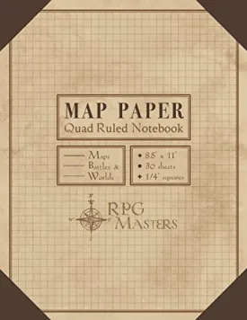 Map Paper: Quad Ruled Book for Map Making Paperback  May 7, 2018