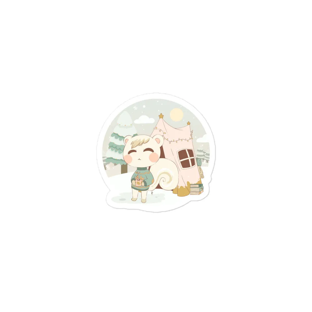 Marshal's Cozy Christmas | Animal Crossing | Bubble-free stickers