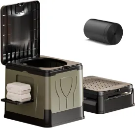 Portable Toilet for Adults - 12.4'' *14.5'' Outdoor Emergency Potty for Camping, Road Trip, Car, Tent, Truck Drivers