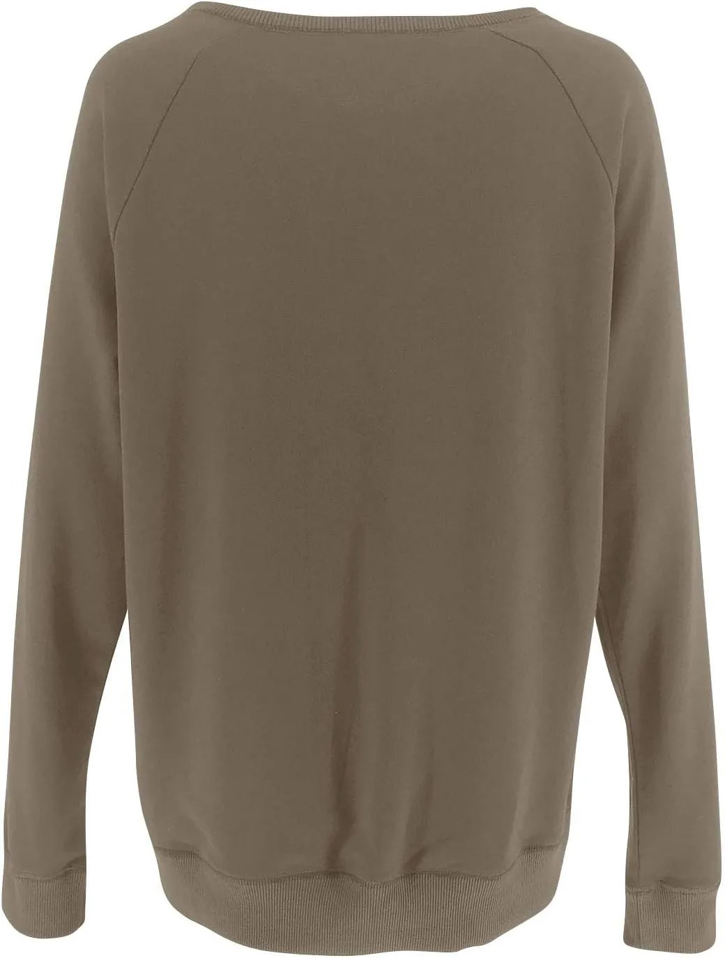 PRETTODAY Women's Casual Crew Neck Sweatshirts Raglan Long Sleeve Solid Tunic Tops Loose Pullovers