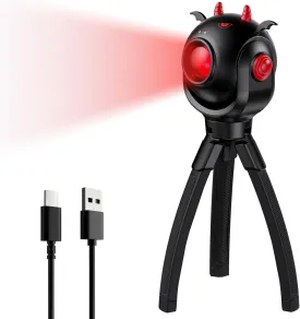 TOLYS Bat Kids Flashlight ??Rechargeable LED Torch with 8 Color Modes, USB-C, Fun Flashlight for Boys & Girls, Perfect for Parties, Camping & Outdoor Adventures