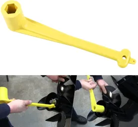 Yoursme Polymer Light-Weight Propeller Wrench 1-1/16" Marine Boat Nut Propeller Wrench for Mercury/Mercruiser/Alpha Replaces 91-859046Q4 Yellow, Rustproof Plastic